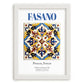 Fasano, Italy – Travel Memories Wall Print, placed in minimal white frame