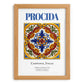 Procida, Italy – Travel Poster, set in oak frame