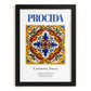Procida, Italy – Travel Poster, in sleek black frame