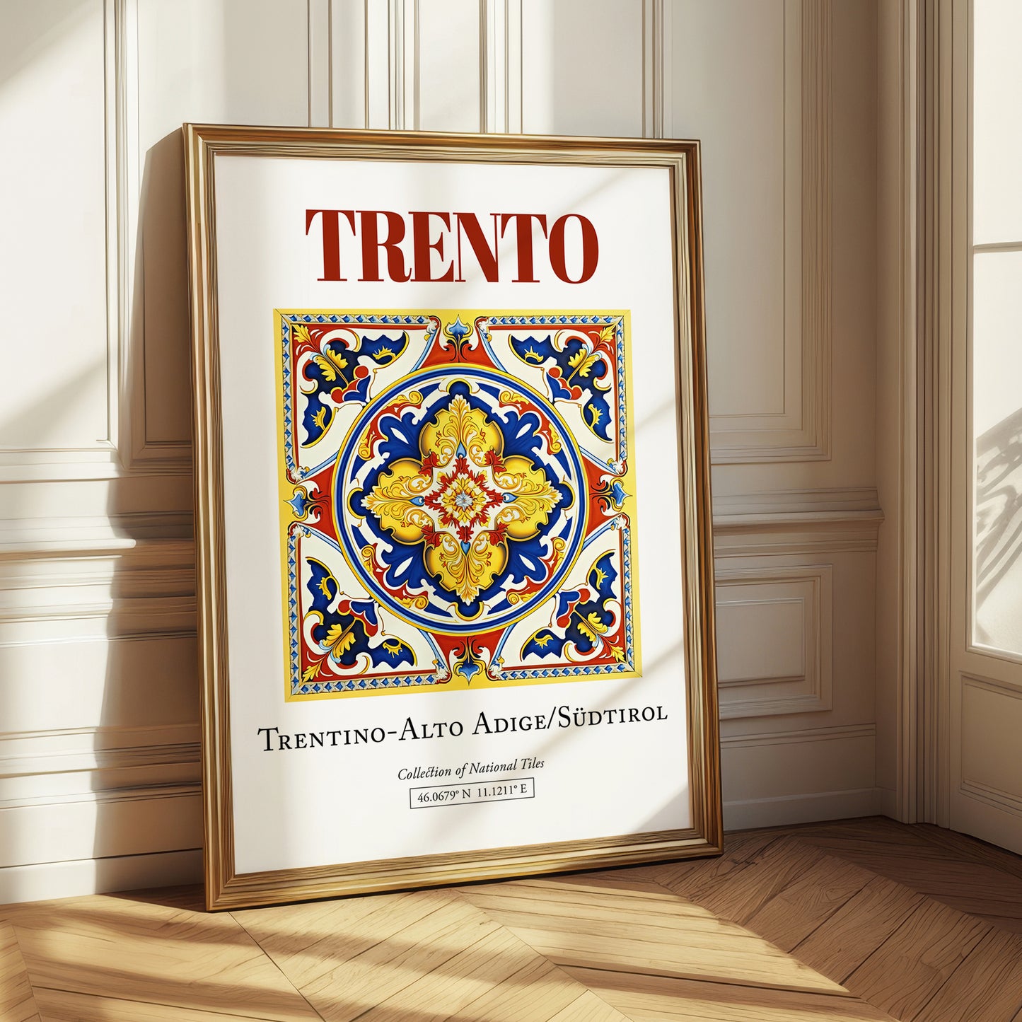 Trento, Italy – Travel Wall Art, styled in a charming Paris street view