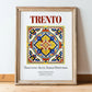 Trento, Italy – Travel Wall Art, in wooden frame leaning on the floor