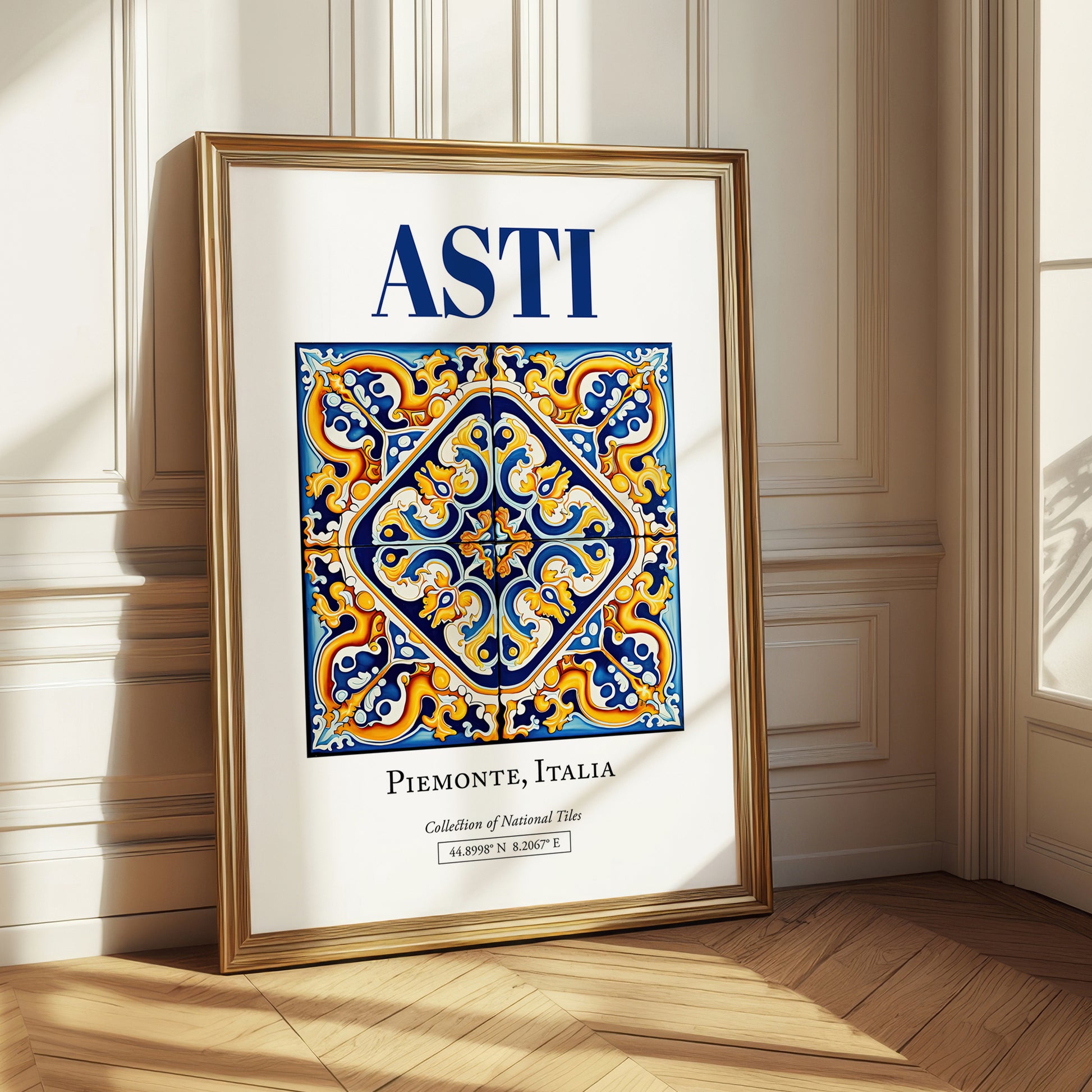 Asti, Italy – Travel Destination Art, styled in a charming Paris street view