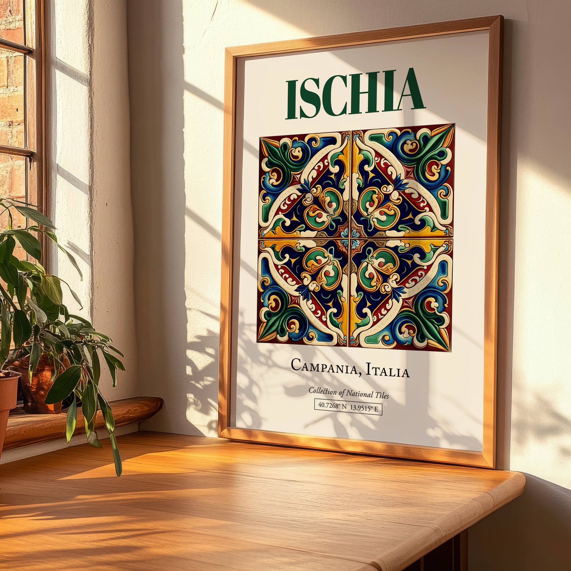 Ischia, Italy – Travel Poster, clean layout with no caption