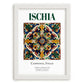 Ischia, Italy – Travel Poster, placed in minimal white frame