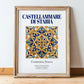 Castellammare di Stabia, Italy – Global Wall Art, in wooden frame leaning on the floor