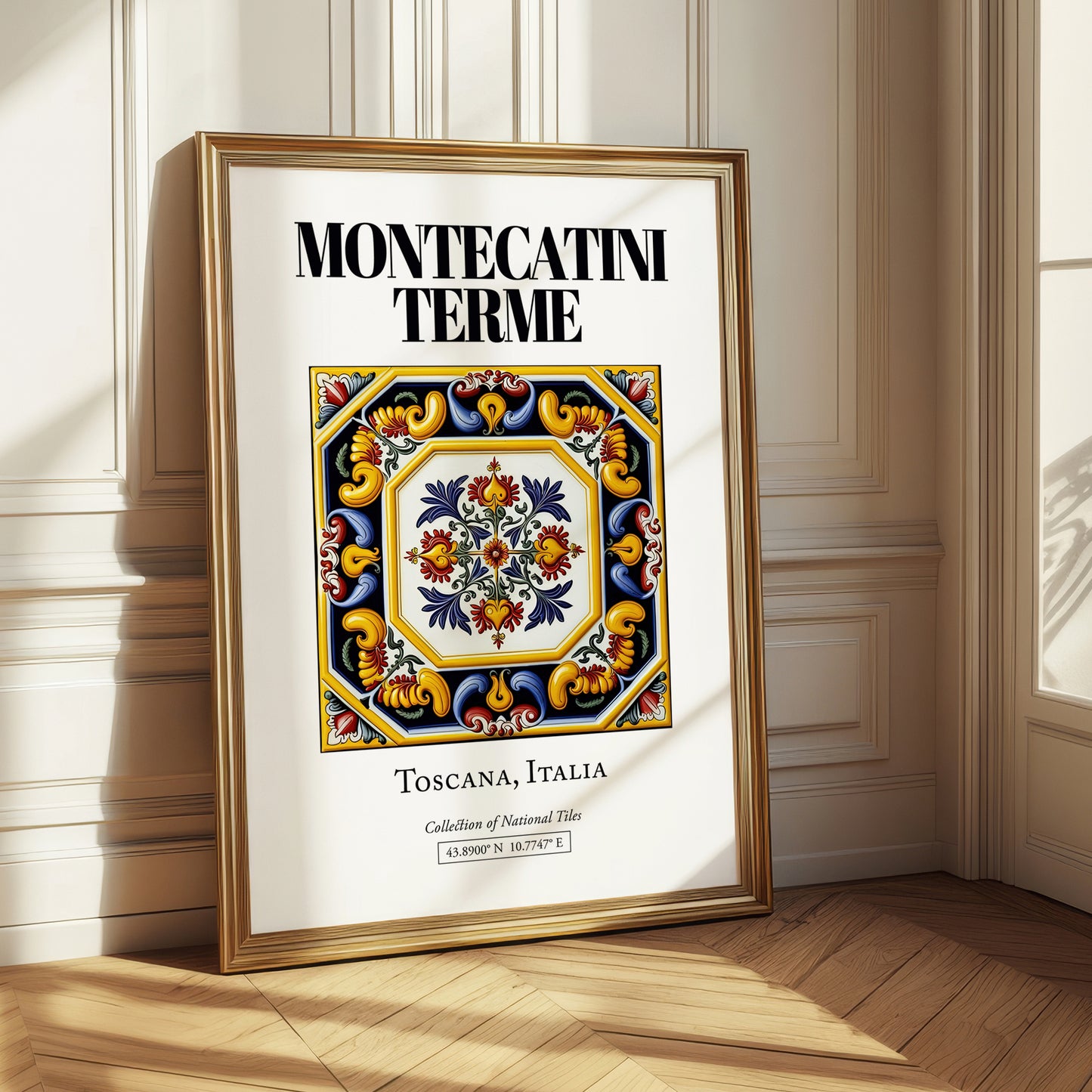Montecatini Terme, Italy – Travel Print, styled in a charming Paris street view