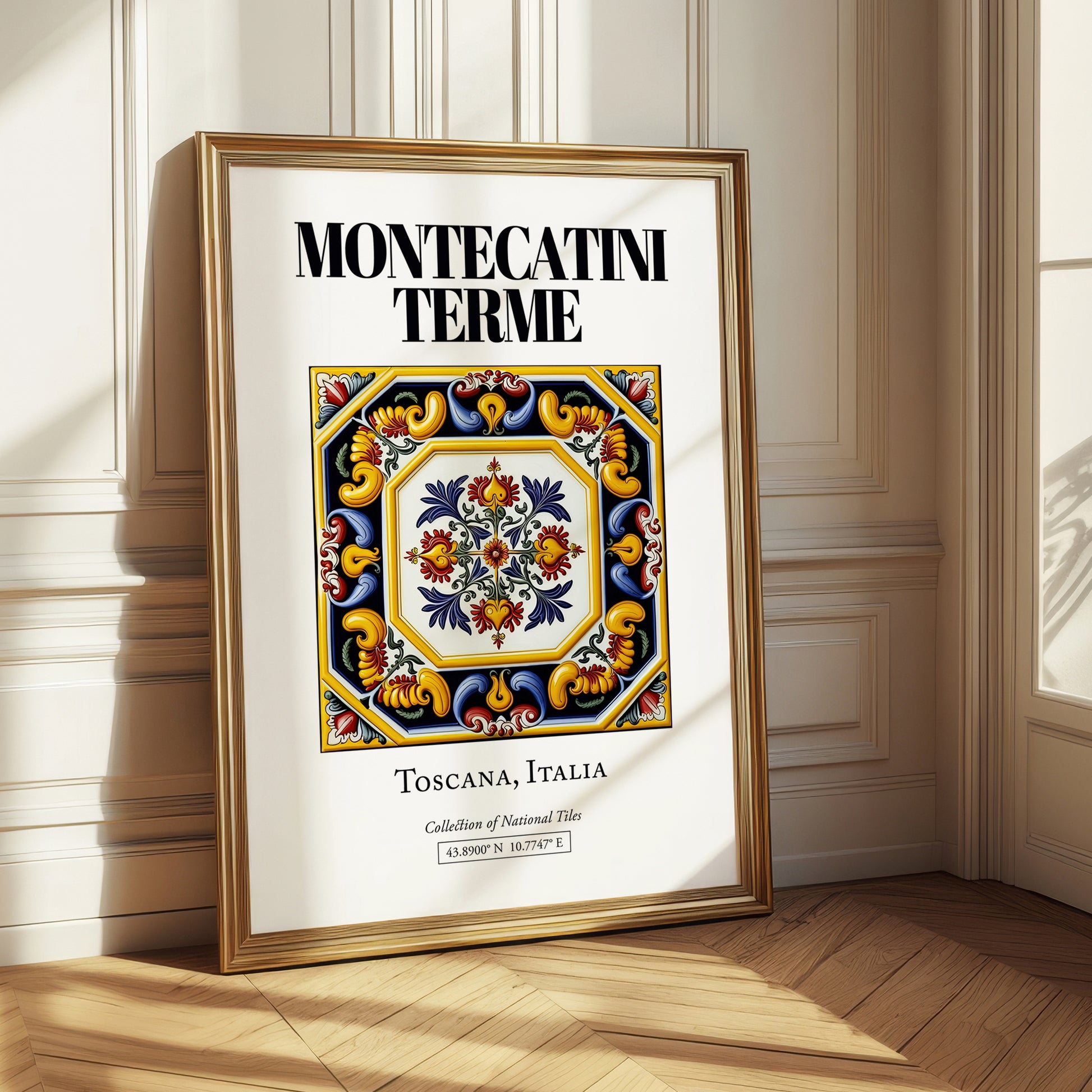 Montecatini Terme, Italy – Travel Print, styled in a charming Paris street view