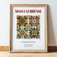 Massa Lubrense, Italy – Travel Poster, in wooden frame leaning on the floor