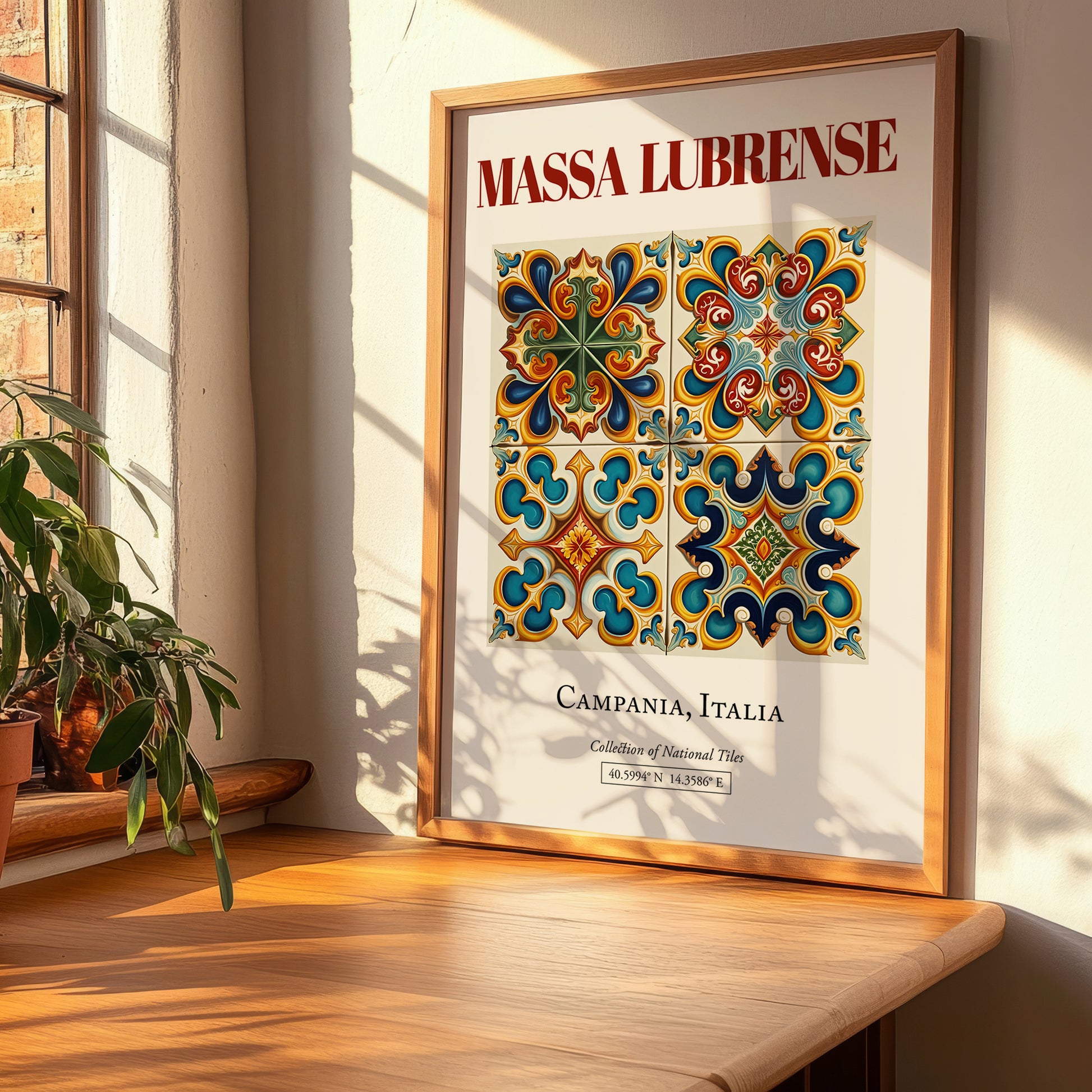 Massa Lubrense, Italy – Travel Poster, clean layout with no caption