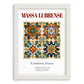 Massa Lubrense, Italy – Travel Poster, placed in minimal white frame