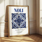 Noli, Italy – Travel Poster, styled in a charming Paris street view