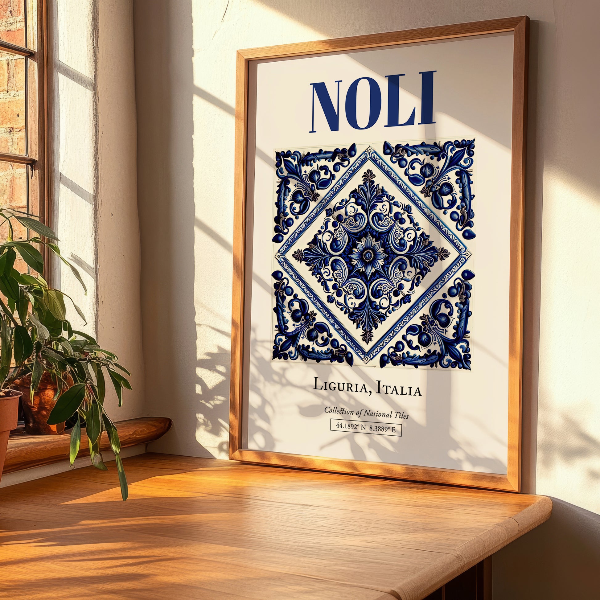 Noli, Italy – Travel Poster, clean layout with no caption