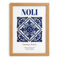 Noli, Italy – Travel Poster, set in oak frame