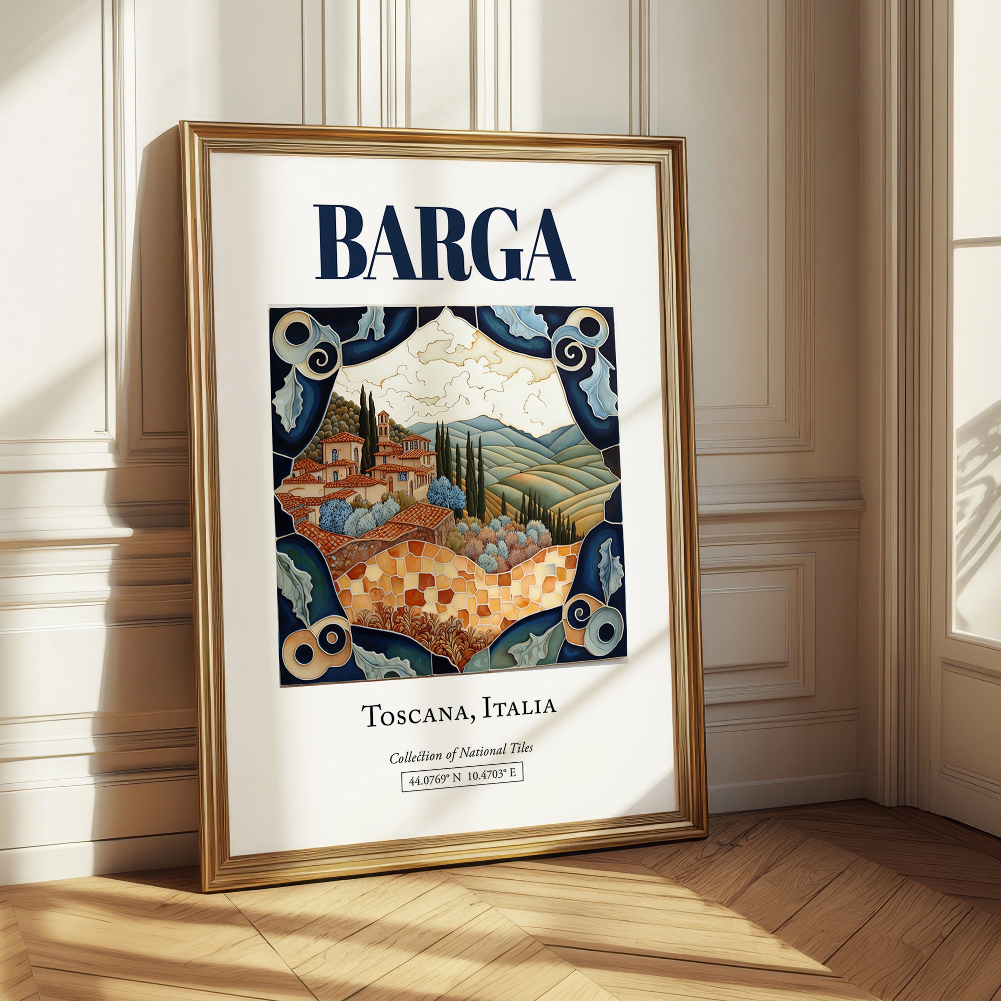 Barga, Italy – Travel Wall Art, styled in a charming Paris street view