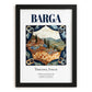 Barga, Italy – Travel Wall Art, in sleek black frame