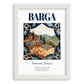 Barga, Italy – Travel Wall Art, placed in minimal white frame