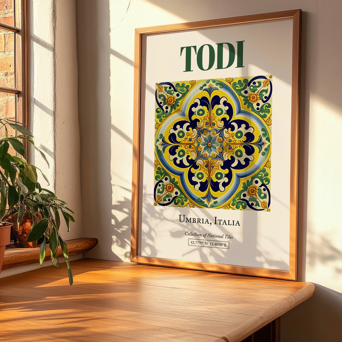 Todi, Italy – Travel Print, clean layout with no caption