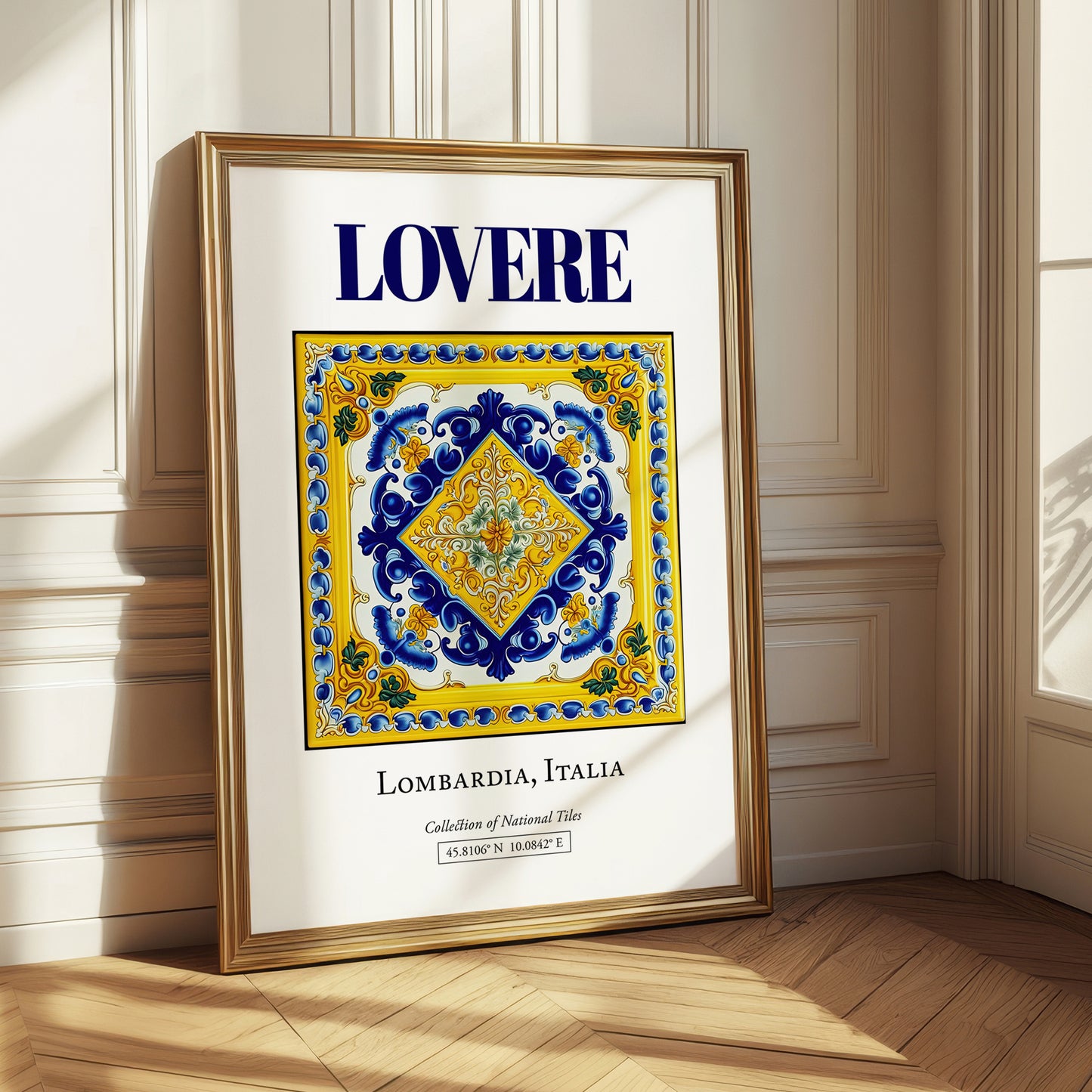 Lovere, Italy – Travel Poster, styled in a charming Paris street view