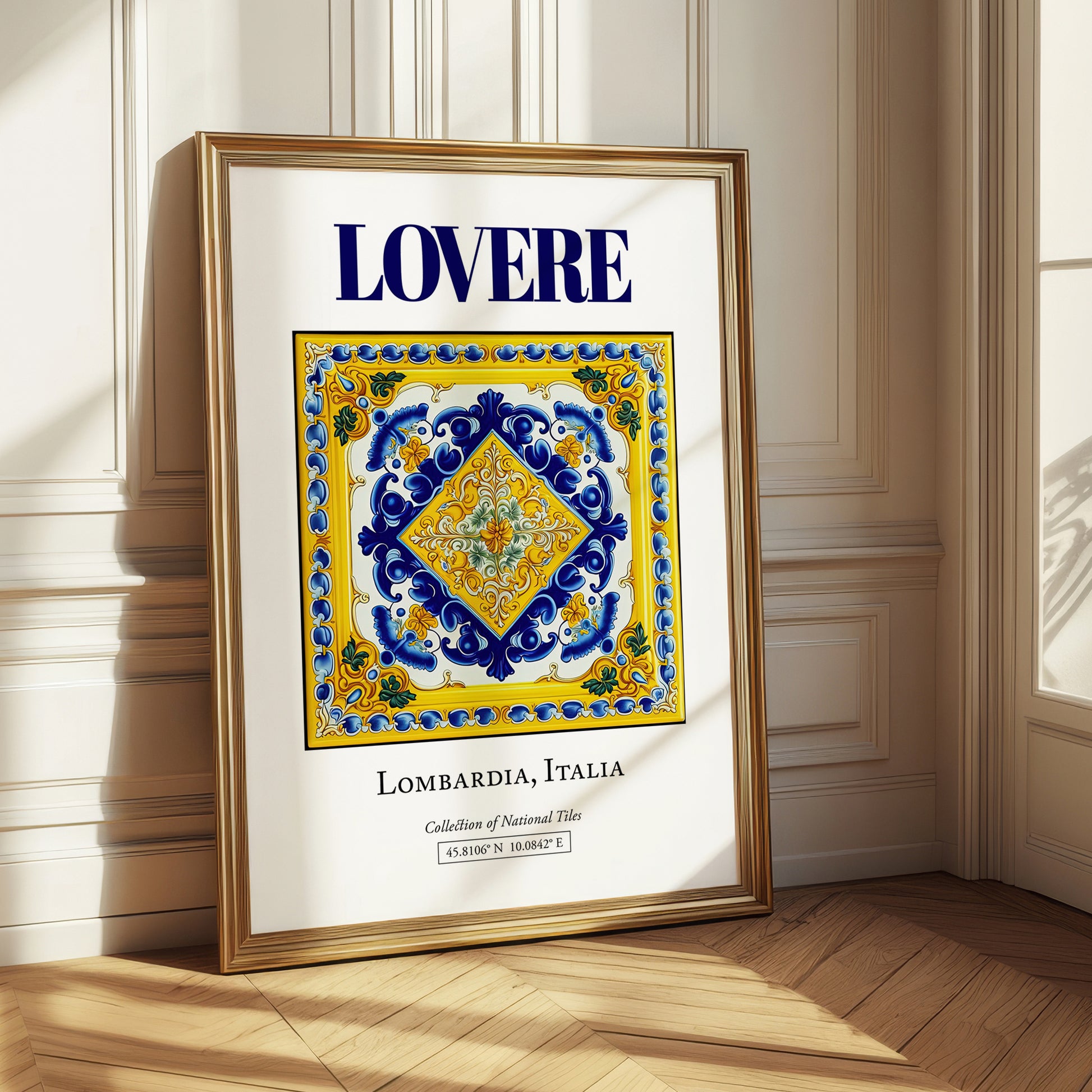 Lovere, Italy – Travel Poster, styled in a charming Paris street view