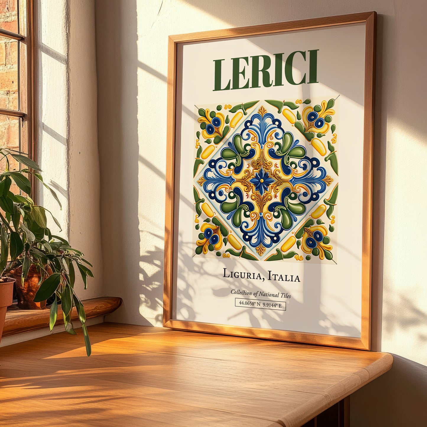 Lerici, Italy – Vintage Travel Poster, clean layout with no caption