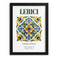 Lerici, Italy – Vintage Travel Poster, in sleek black frame
