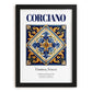 Corciano, Italy – Travel Poster, in sleek black frame