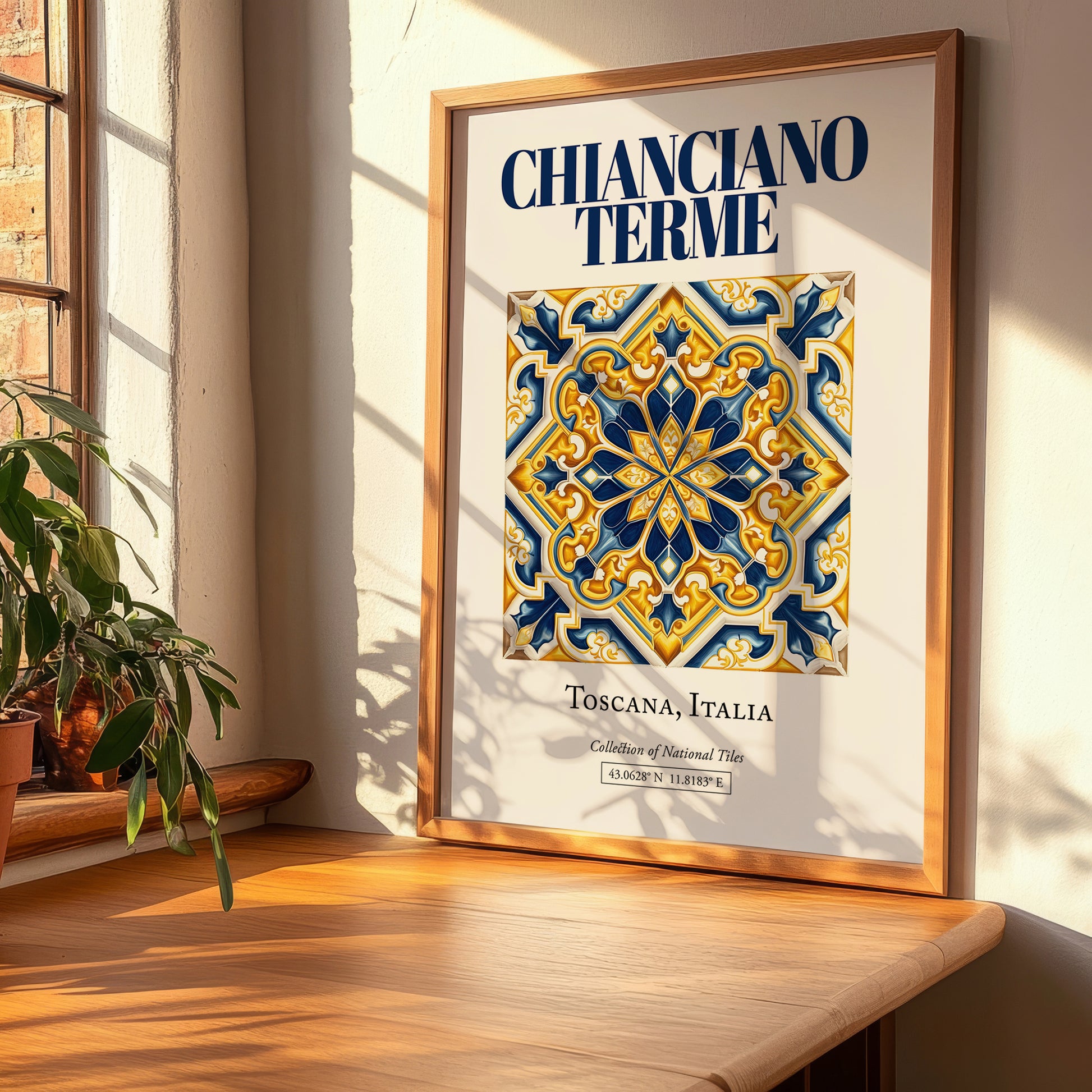 Chianciano Terme, Italy – Architectural Travel Art, clean layout with no caption