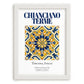 Chianciano Terme, Italy – Architectural Travel Art, placed in minimal white frame