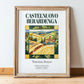Castelnuovo Berardenga, Italy – Dream Destination Decor, in wooden frame leaning on the floor