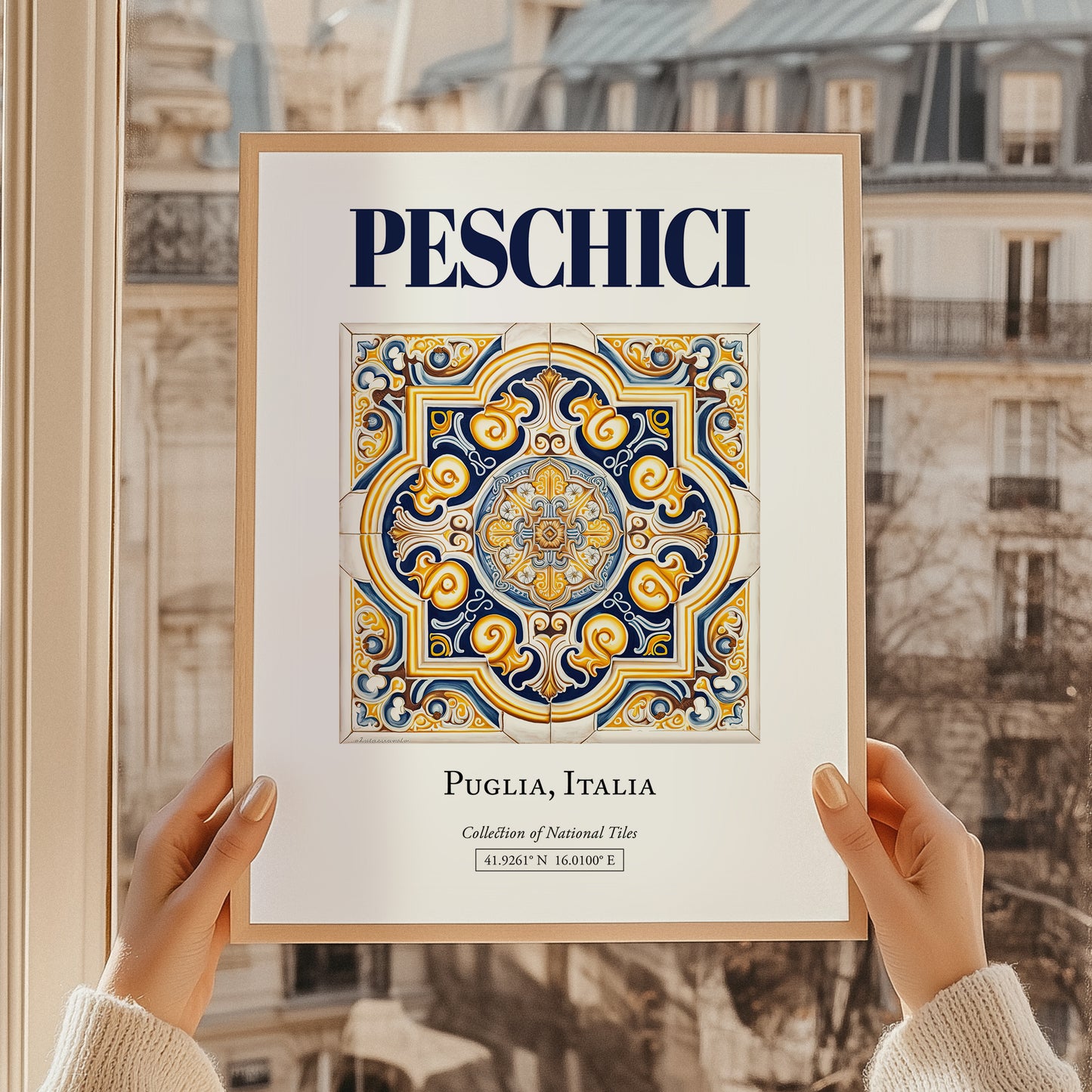 Peschici, Italy – Minimalist Travel Print