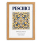 Peschici, Italy – Minimalist Travel Print, set in oak frame