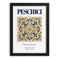 Peschici, Italy – Minimalist Travel Print, in sleek black frame