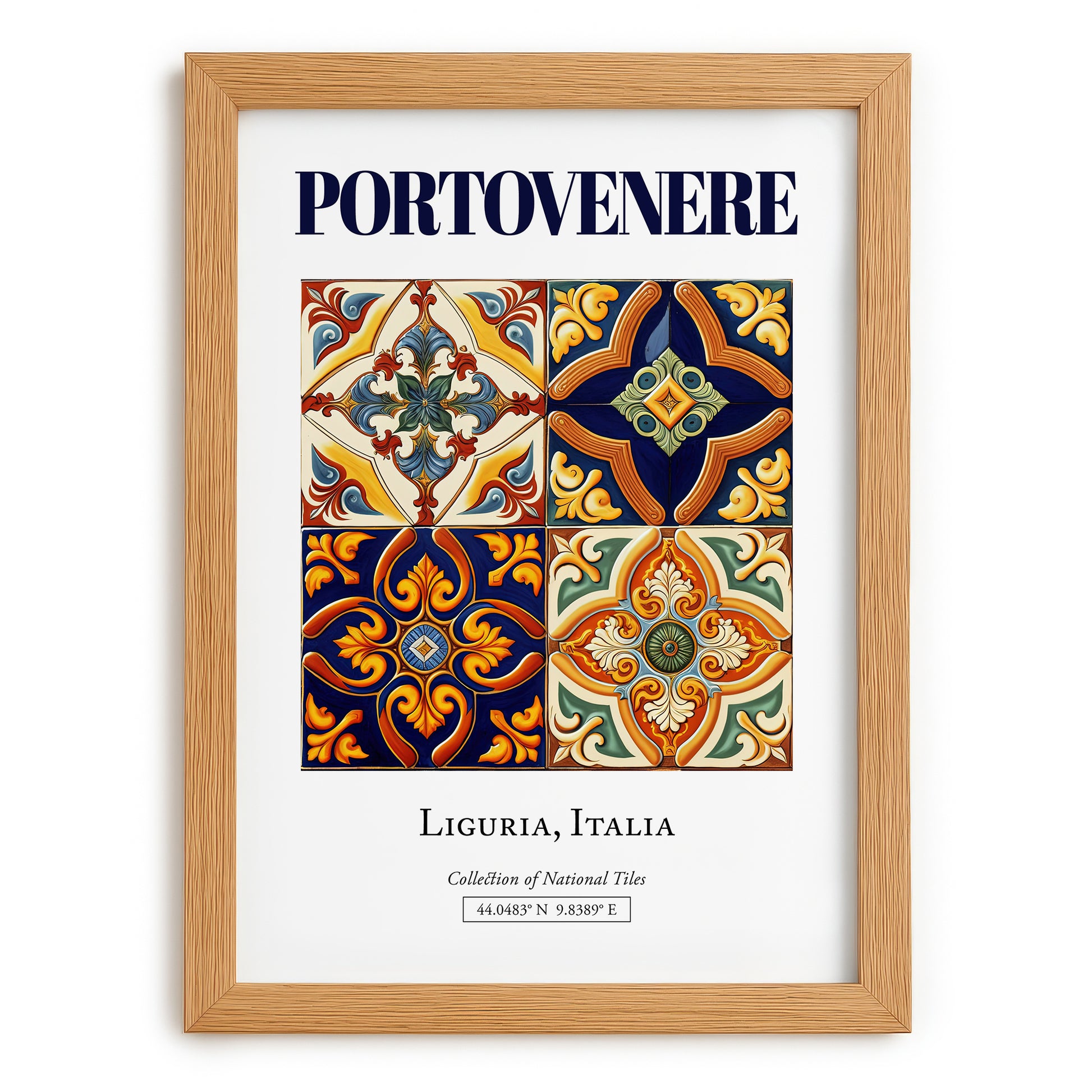 Portovenere, Italy – World Travel Art, set in oak frame