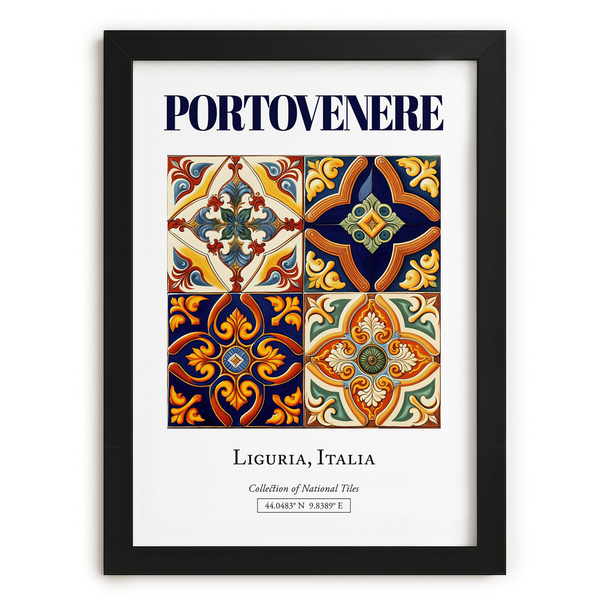 Portovenere, Italy – World Travel Art, in sleek black frame