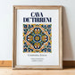 Cava de' Tirreni, Italy – Travel Poster, in wooden frame leaning on the floor