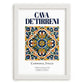 Cava de' Tirreni, Italy – Travel Poster, placed in minimal white frame