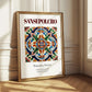 Sansepolcro, Italy – Minimalist Travel Print, styled in a charming Paris street view