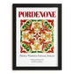 Pordenone, Italy – Historic Cities Art Print, in sleek black frame