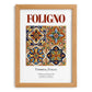 Foligno, Italy – Vintage Travel Poster, set in oak frame