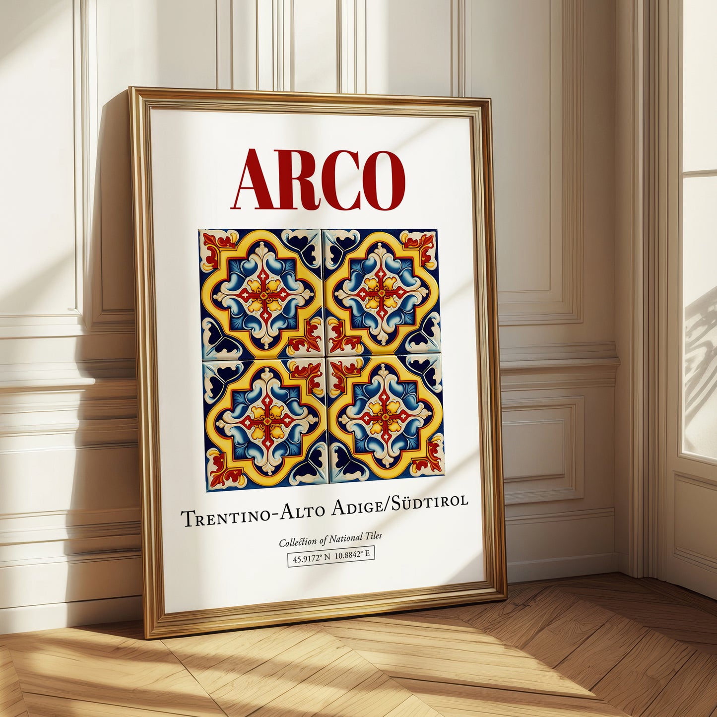 Arco, Italy – Travel Poster, styled in a charming Paris street view