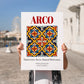 Arco, Italy – Travel Poster, no-text version framed in wood