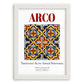 Arco, Italy – Travel Poster, placed in minimal white frame