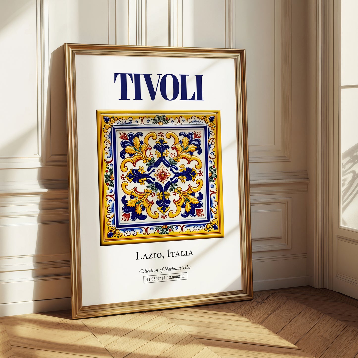Tivoli, Italy – Travel Print, styled in a charming Paris street view