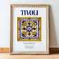 Tivoli, Italy – Travel Print, in wooden frame leaning on the floor