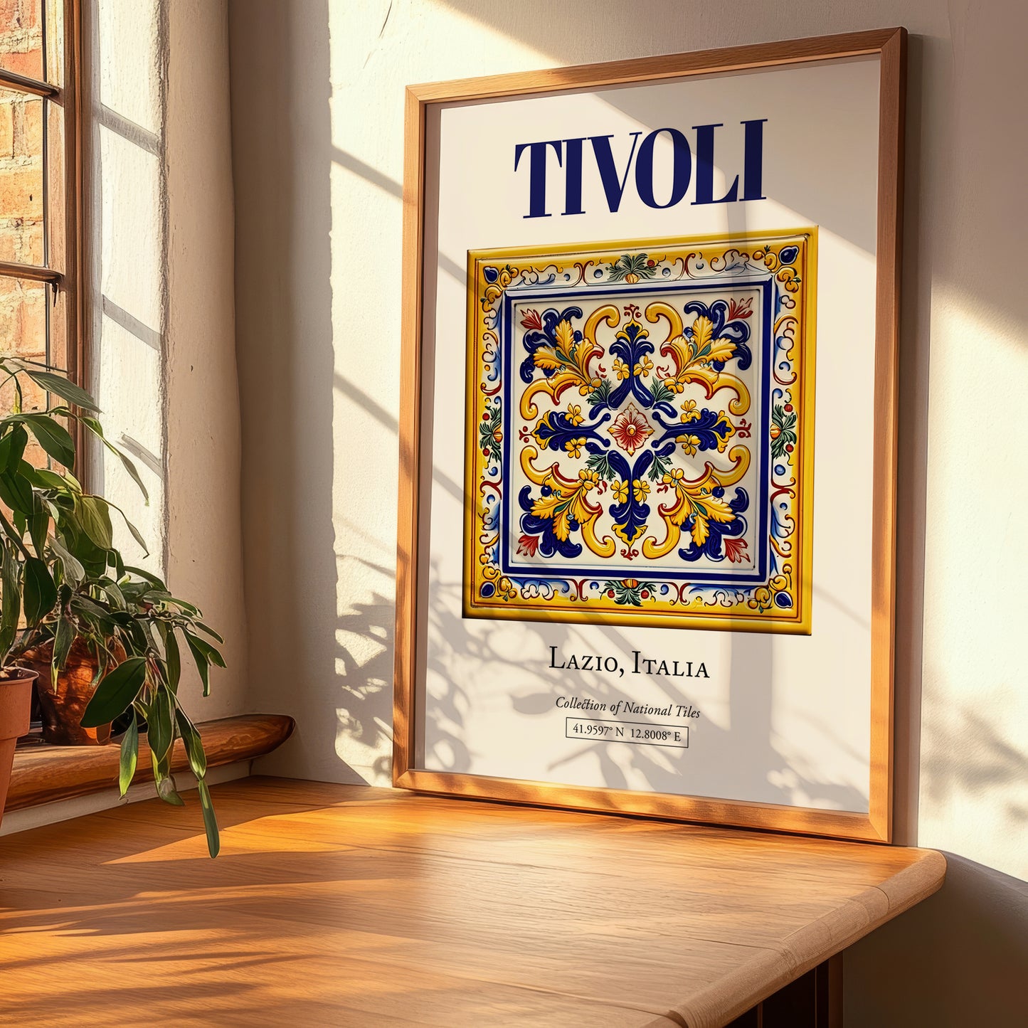 Tivoli, Italy – Travel Print, clean layout with no caption