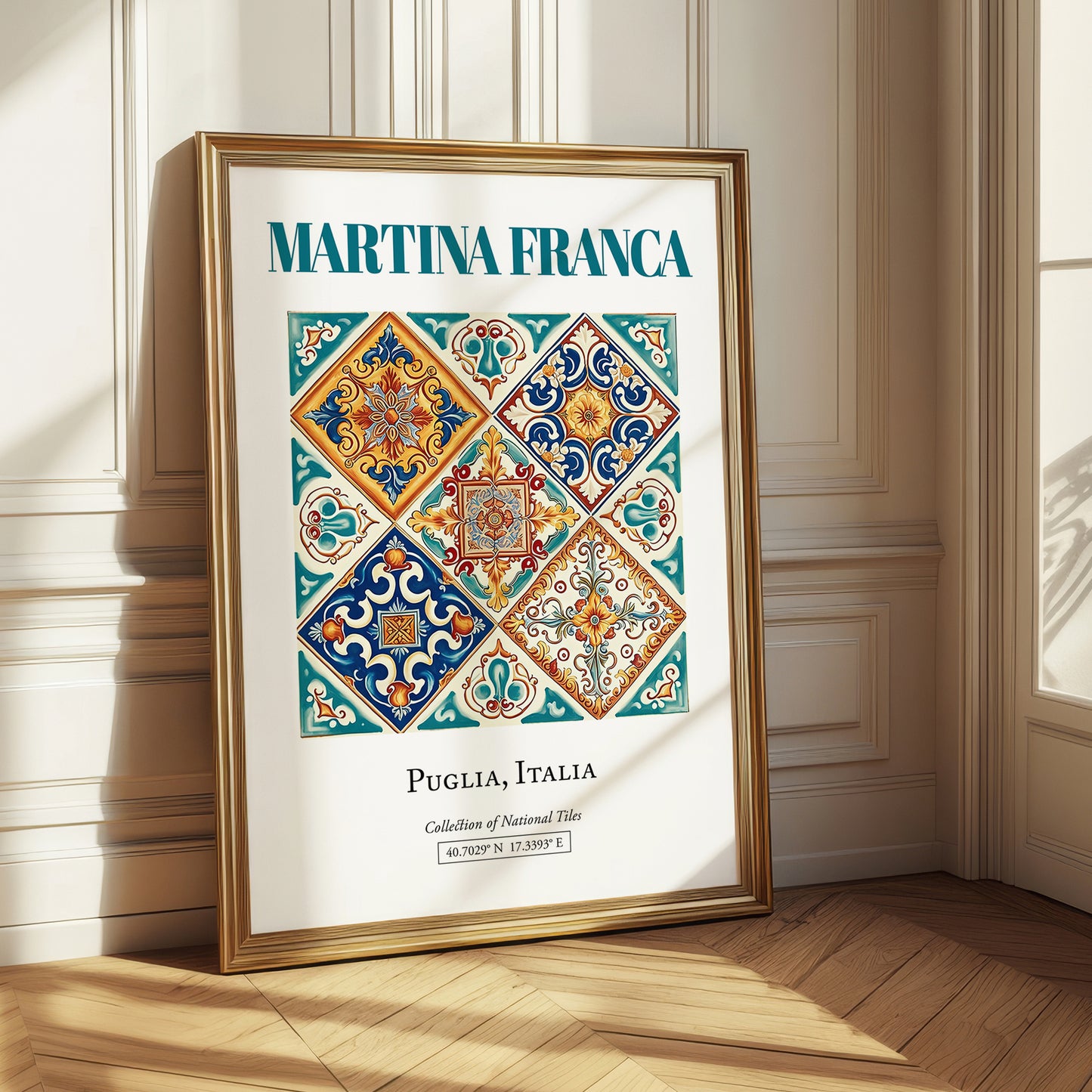 Martina Franca, Italy – Minimalist Travel Print, styled in a charming Paris street view