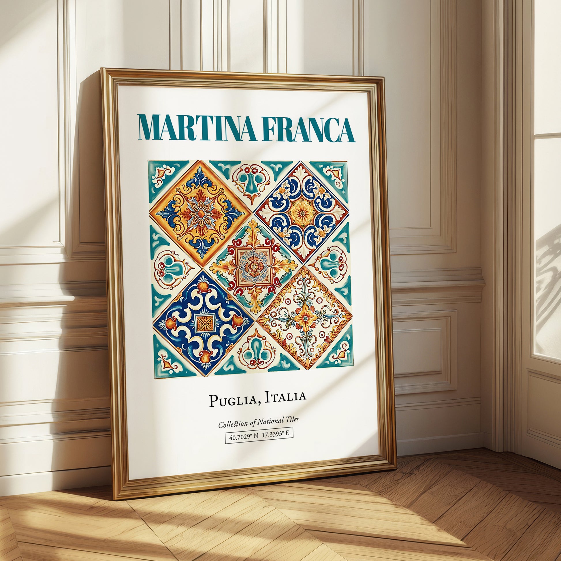 Martina Franca, Italy – Minimalist Travel Print, styled in a charming Paris street view