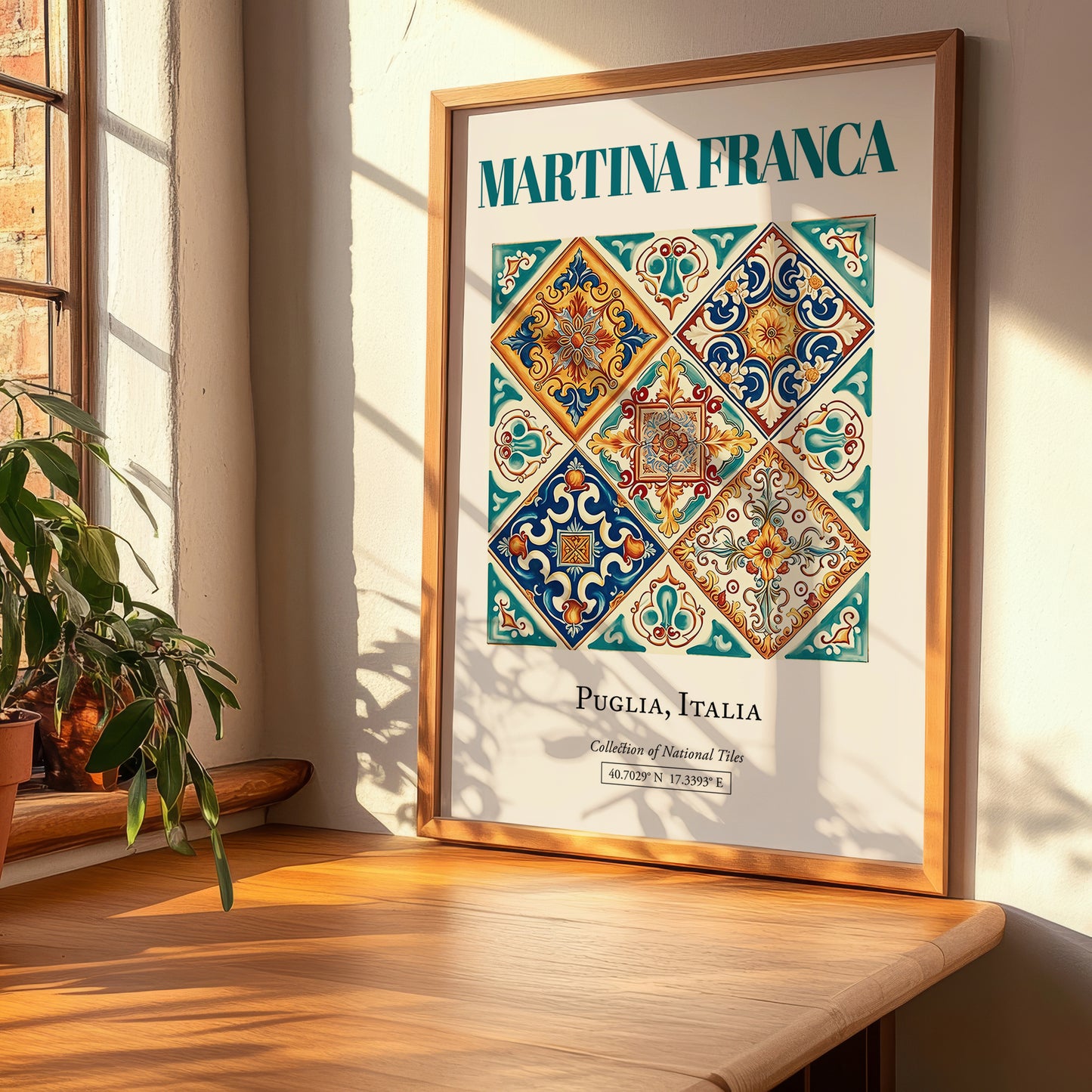 Martina Franca, Italy – Minimalist Travel Print, clean layout with no caption