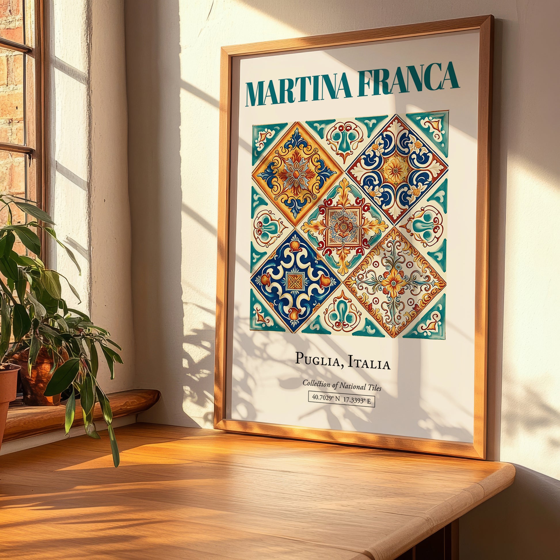 Martina Franca, Italy – Minimalist Travel Print, clean layout with no caption