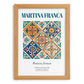 Martina Franca, Italy – Minimalist Travel Print, set in oak frame